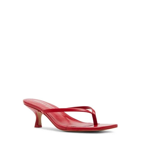 Madden Girl Women s Charlene Thong 2 inch Kitten Heel Sandal | Walmart (US)