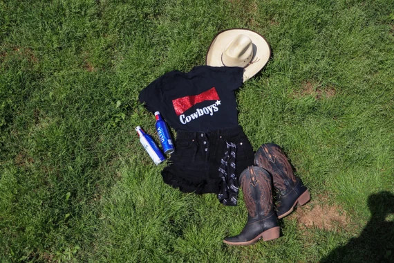 Glitter cowboys Marlboro inspired T shirt Unisex | Etsy (US)