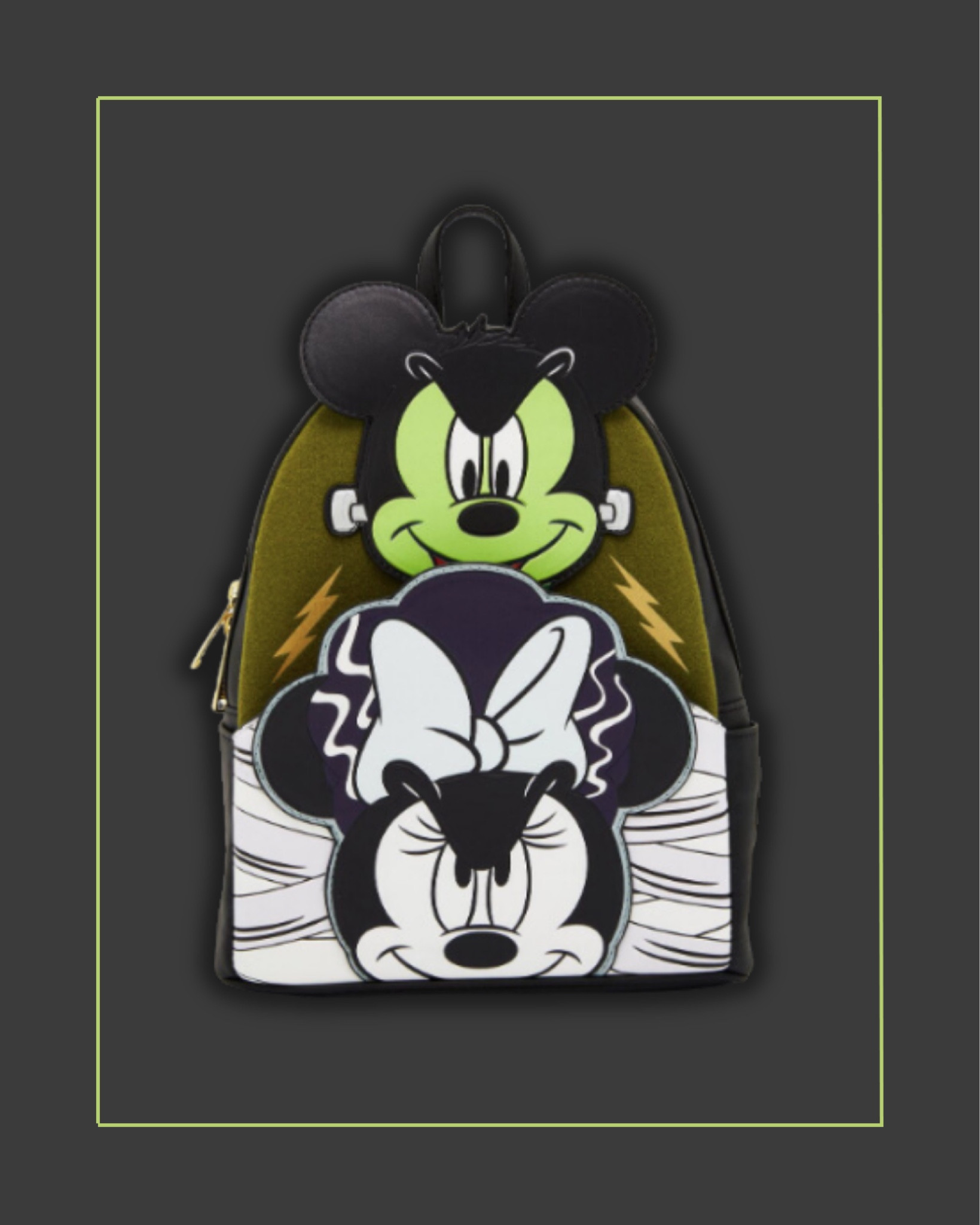 Loungefly Halloween backpack. Disney Mickey and Minnie Mouse frankenstein and bride of Frankenstein backpack. #disney #disneyloungefly #disneybackpack #halloween #disneyhalloween #loungeflyhalloween #frankenstein #disneyoutfit #disneystyle #disneybound #disneyhalloweenoutfit #falldisneyoutfit #disneylandoutfit 