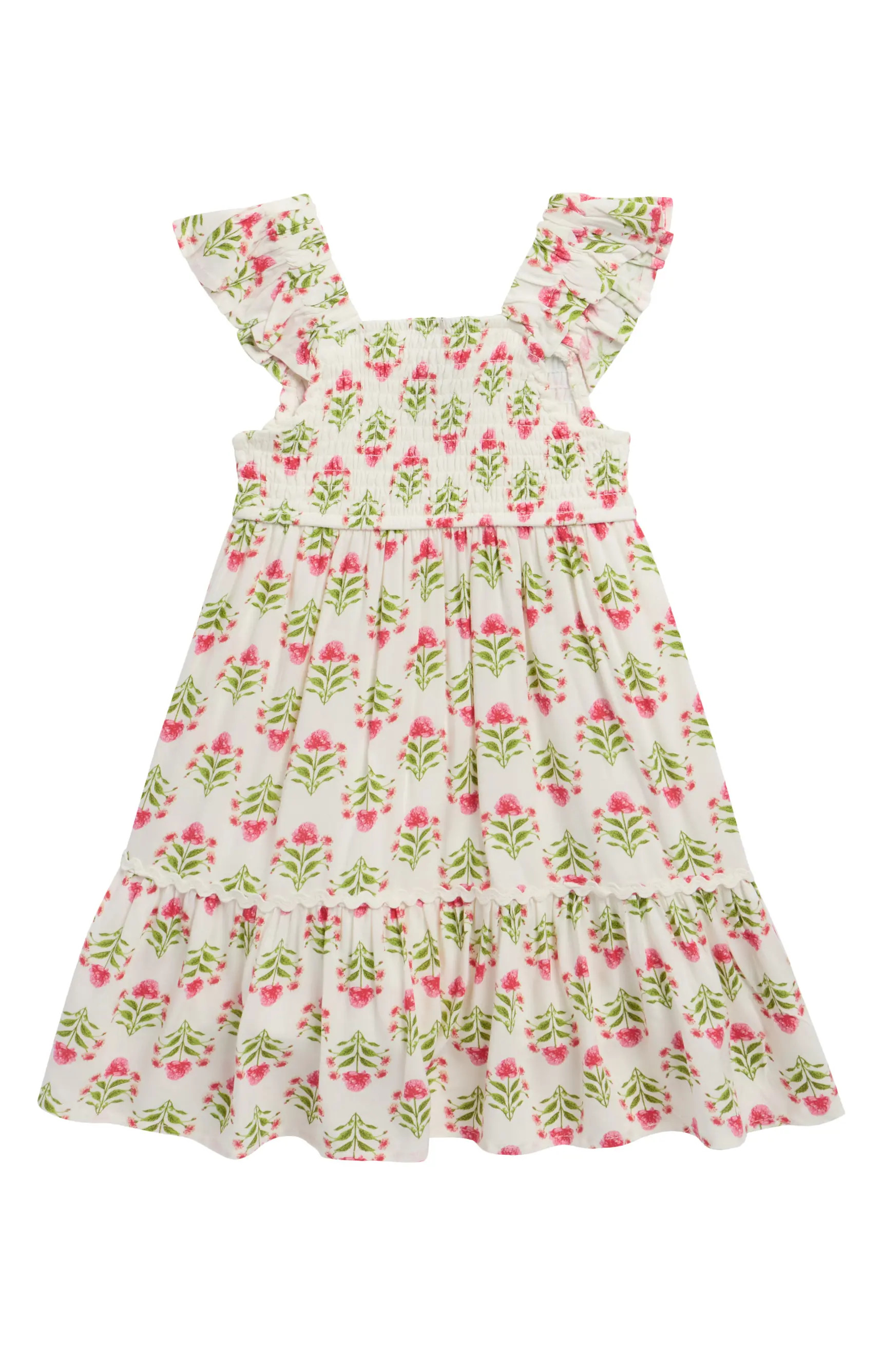 Rare Editions Kids' Print Smocked Tiered Dress | Nordstromrack | Nordstrom Rack