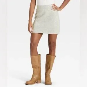 ⭐️NWT⭐️ Universal Thread Sweater Mini Skirt ~ Small ~ Heather Gray | Poshmark