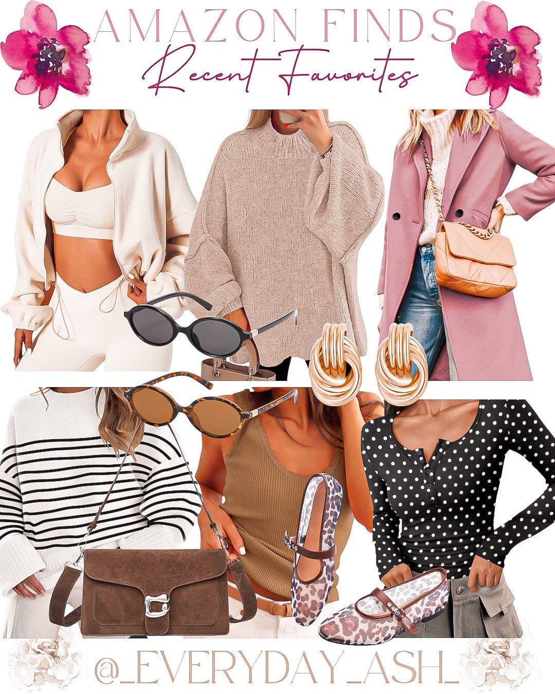 Amazon :: recent favorites 💜

Amazon fashion, sweater weather, trench coat, wide bag, striped sweater, polka dots, women’s shoes 

#LTKSeasonal #LTKootd #LTKBeauty