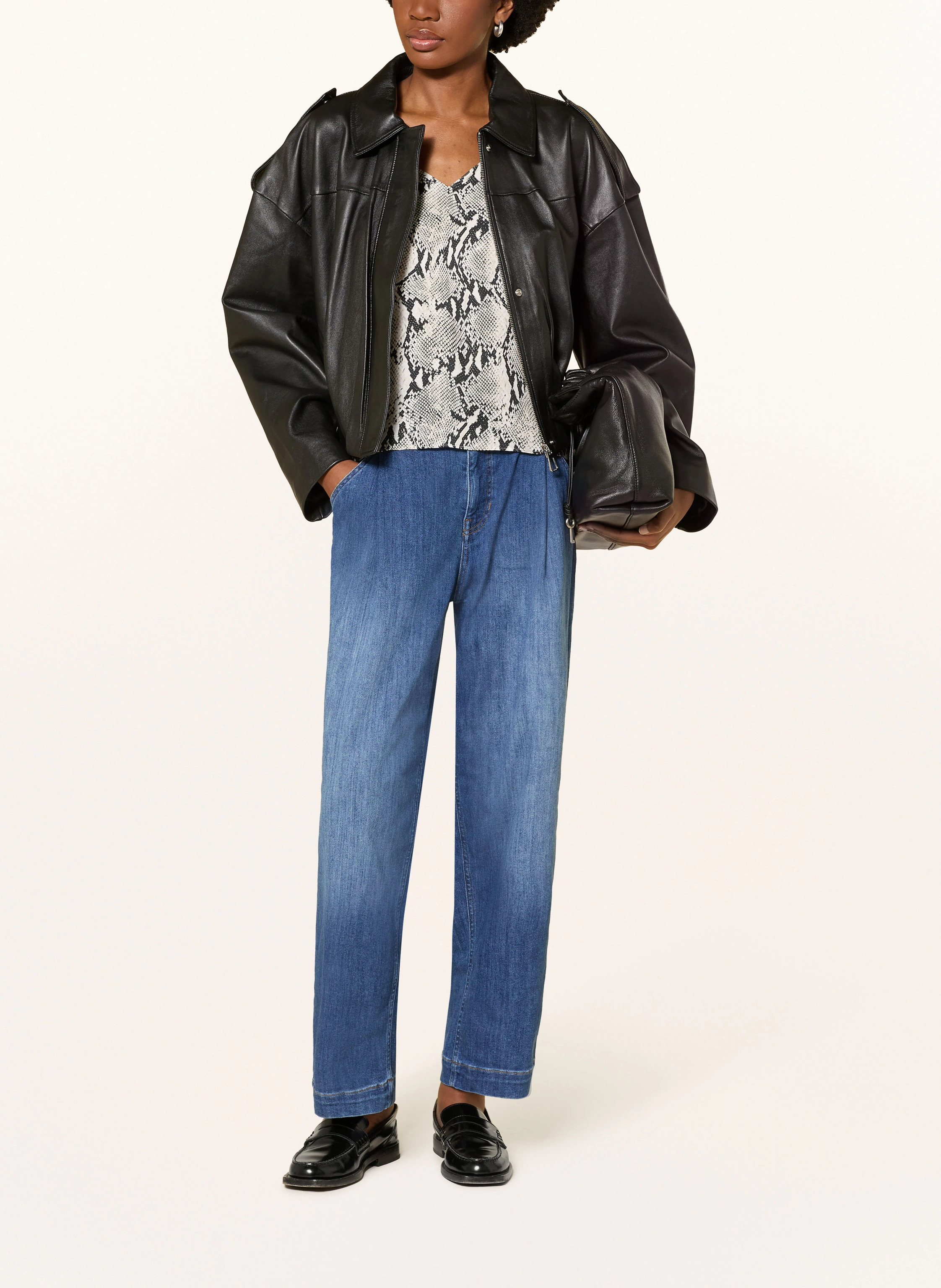 RAFFAELLO ROSSI Wide Leg Jeans JANY in 861 used blue | Breuninger (DACH)