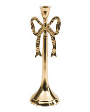 12in Bow Taper Metal Candle Holder | TJ Maxx