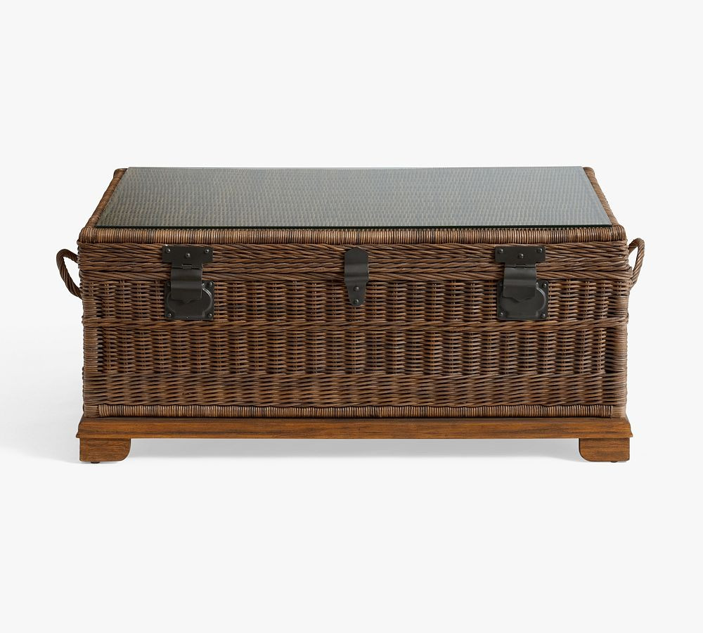 Woven Rattan Trunk (44") | Pottery Barn (US)
