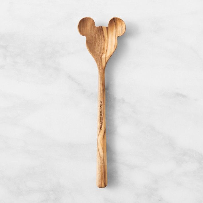 Mickey Mouse™ Olivewood Spoon | Williams-Sonoma