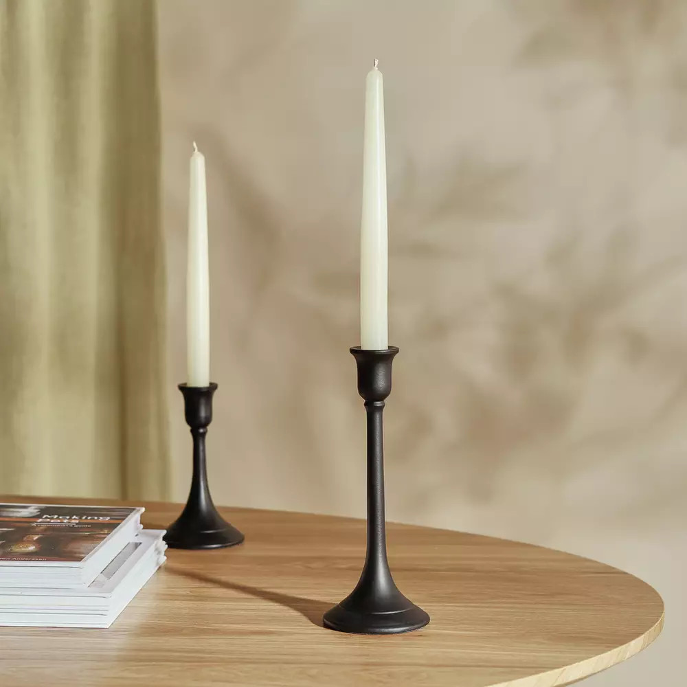 Buy Habitat Metal Candle Stick - Black | Candle holders | Habitat | Habitat UK