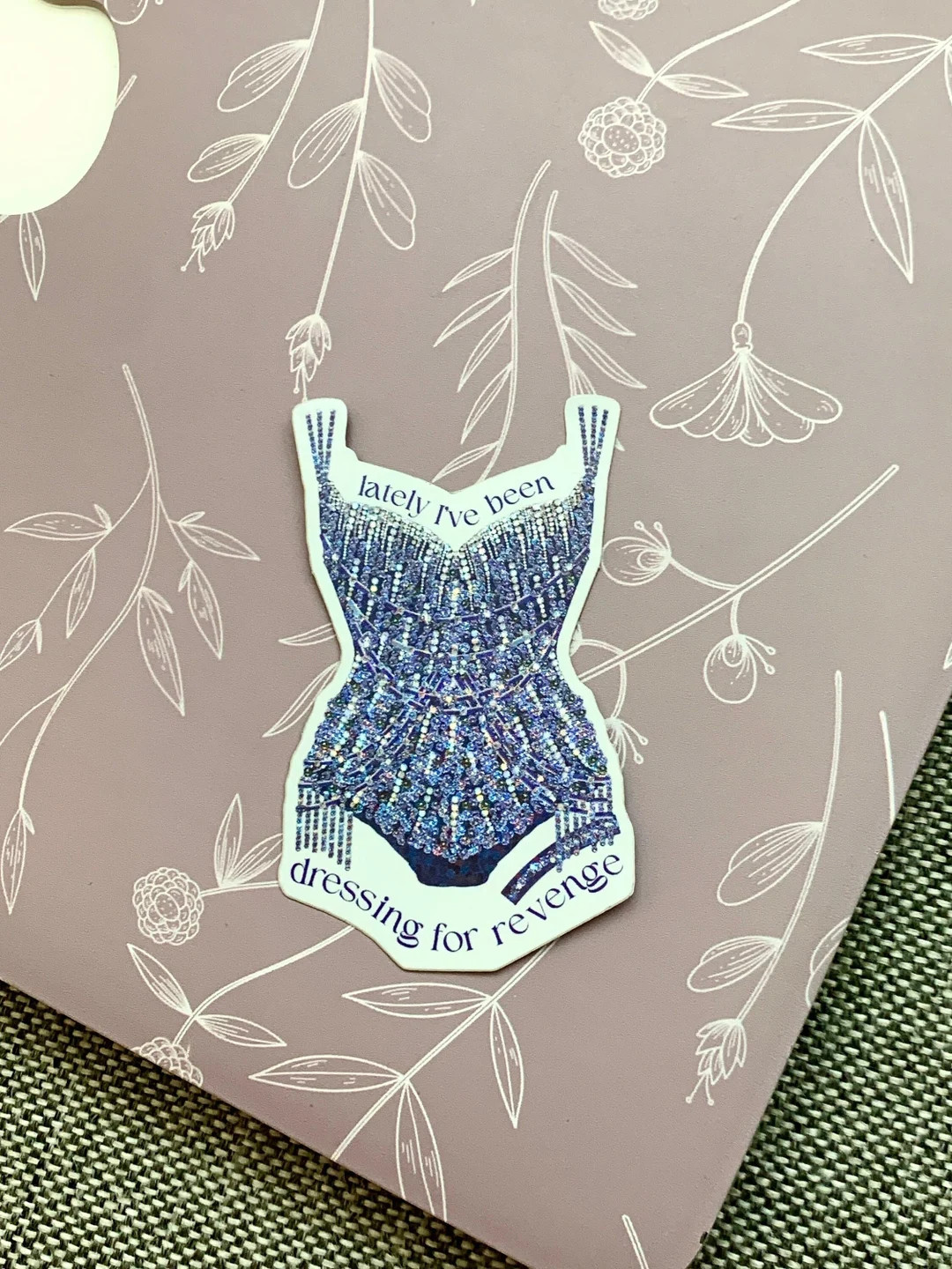 Midnight Blue Sparkly Bodysuit Sticker, Eras Dressing for Revenge Tour Sticker | Etsy (US)