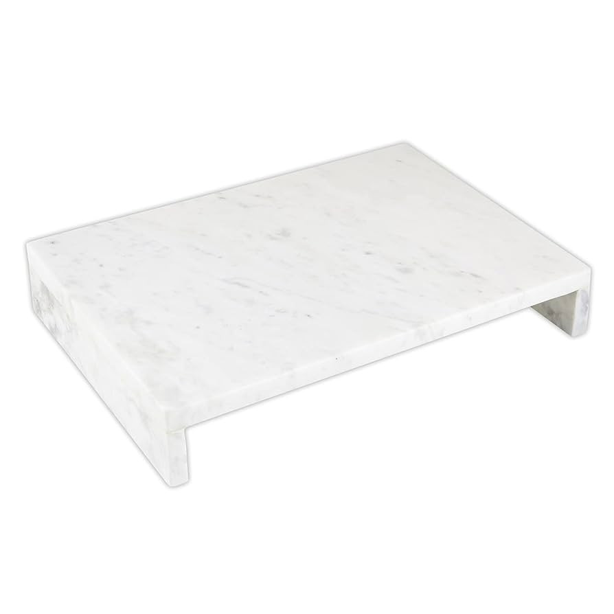 Santa Barbara Design Studio Marble Cheese Board Footed Tray Waterfall Riser Stand, 14" L x 10" W ... | Amazon (US)
