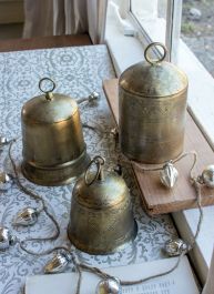 Antiqued Finish Bell Set of 3 | Antique Farm House