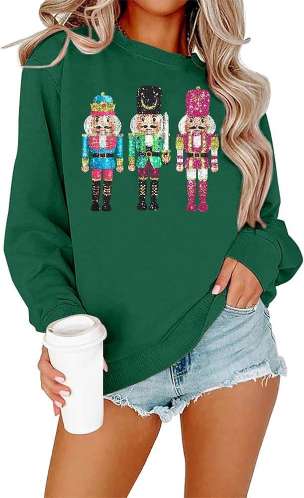 MOUSYA Christmas Nutcracker Sweatshirt Sugar Plum Fairy Shirt Xmas Shirt Funny Christmas Sweater | Amazon (US)