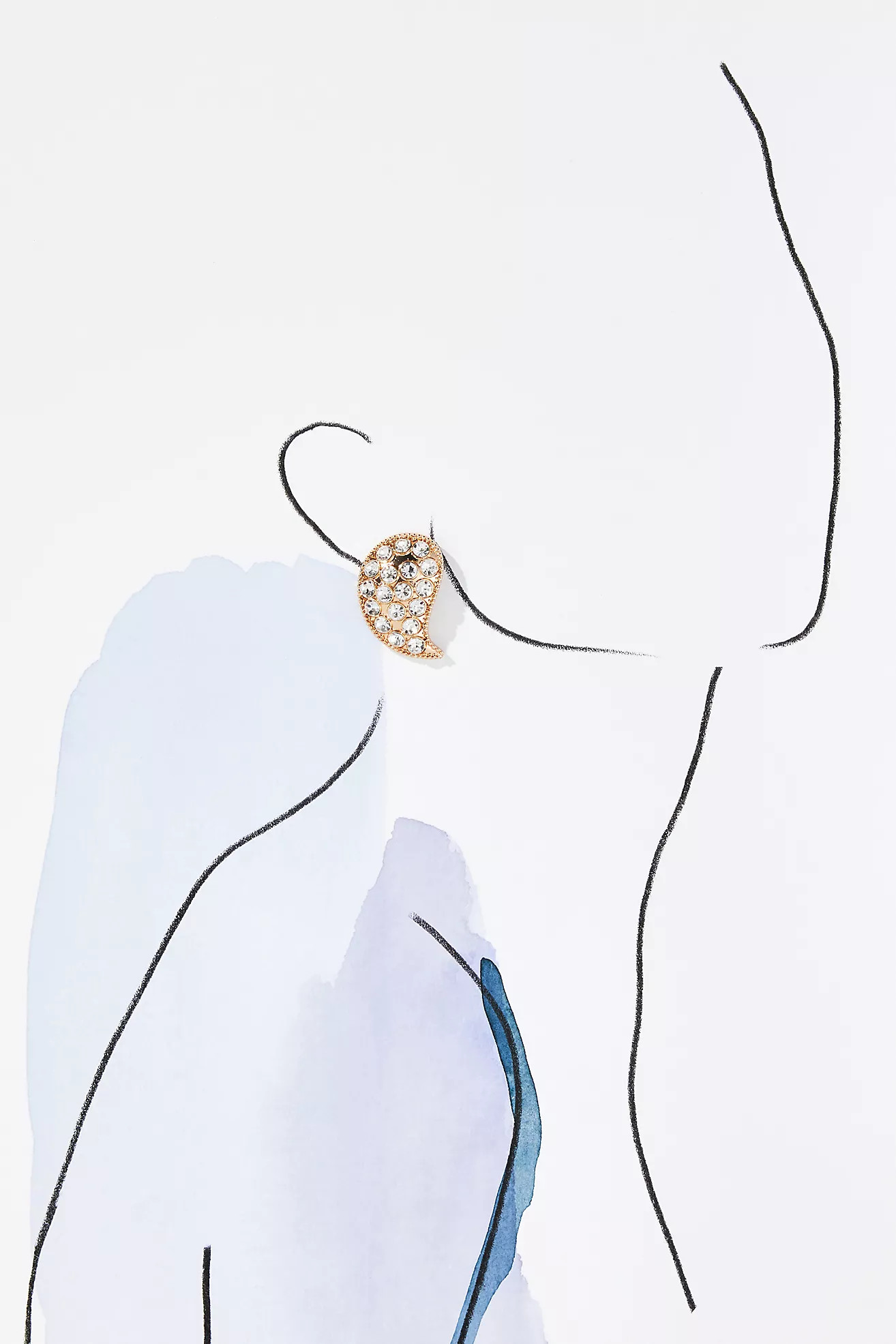 Rhinestone Paisley Earrings | Anthropologie (US)
