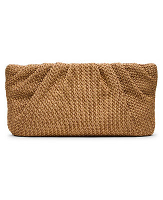 Steve Madden Palomaa Pleated Small Raffia Clutch - Macy's | Macy's