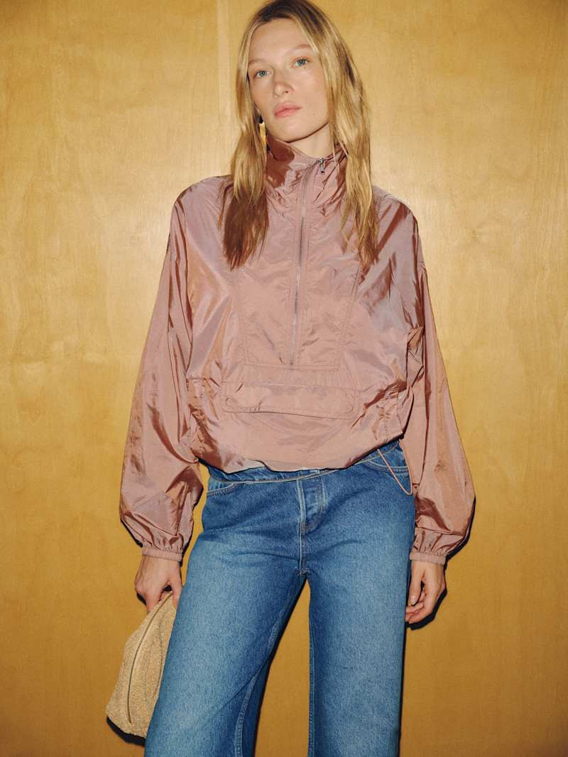 Reformation Current Track Jacket Pink Small | Reformation (Global)