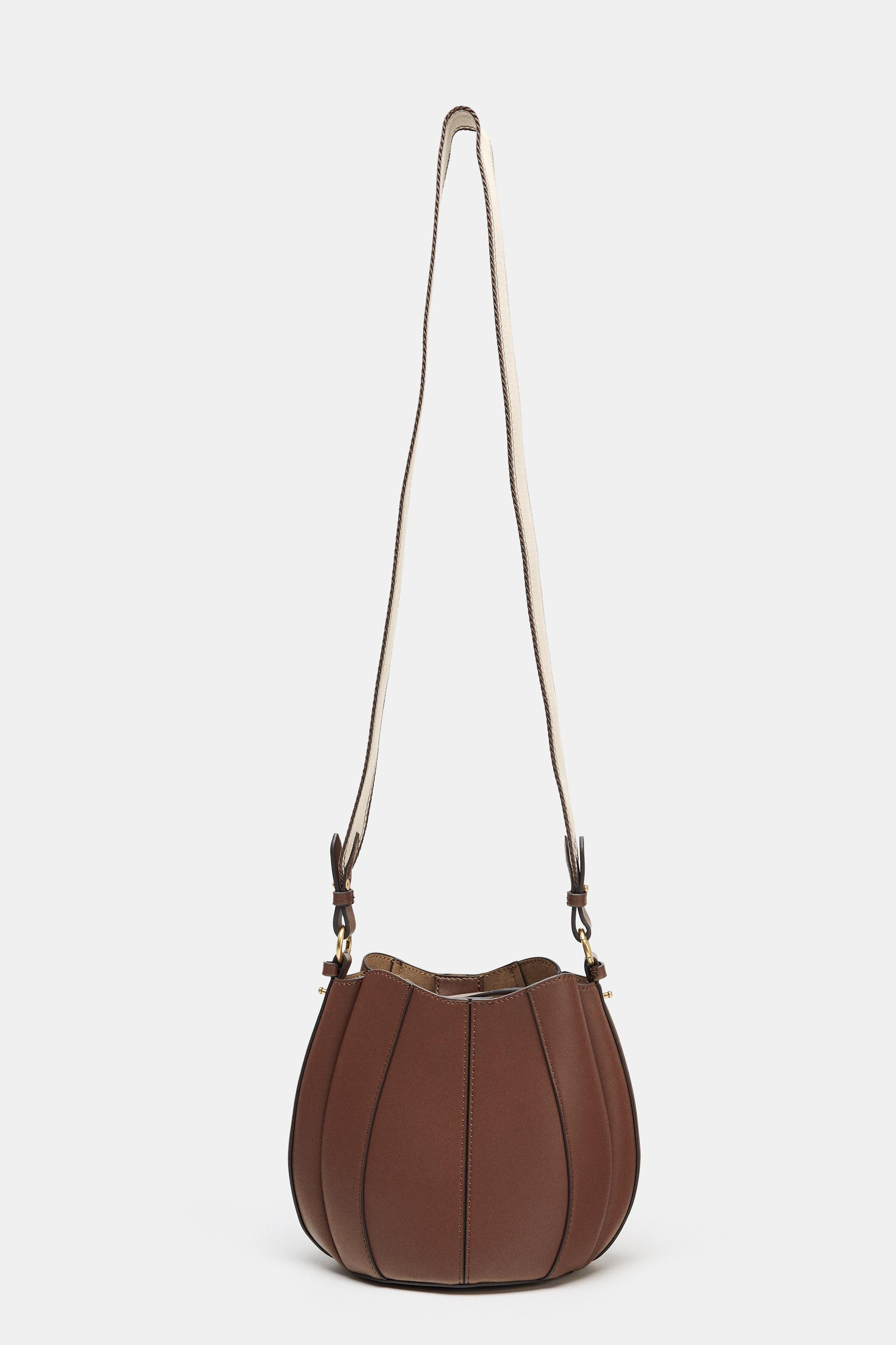 TOPSTITCHED BUCKET BAG | Zara US