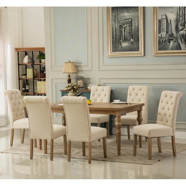 Atticus 7 Piece Solid Wood Dining Set | Wayfair North America