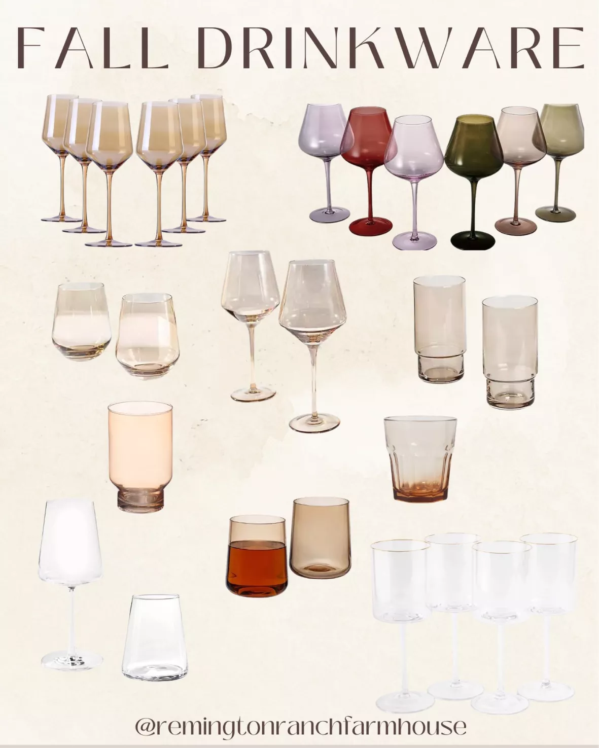 At Home Essentials Set of 4 Stemmed Wine Glasses, 15oz