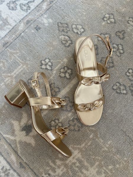 These gold shoes from J.Crew are perfect for spring and summer. They can be worn casually with jeans or paired with a dress for a more elevated look  

#LTKSeasonal #LTKshoecrush #LTKstyletip