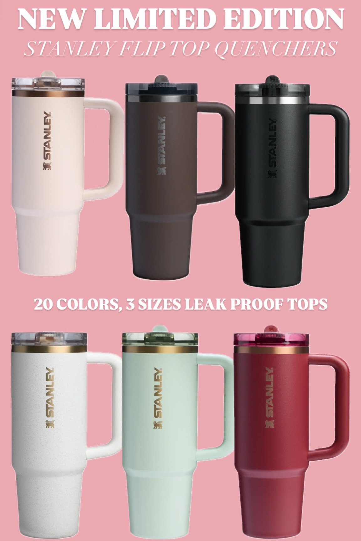 LIMITED EDITION flip top thirst quenchers! These are leak proof and come in a wide variety of colors and sizes making it the perfect gift to get this holiday season 🤎

#LTKSeasonal #LTKHoliday #LTKGiftGuide