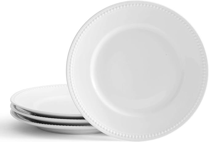 Beaded 10.5-Inch Dinner Plates, Set of 4 | Amazon (US)