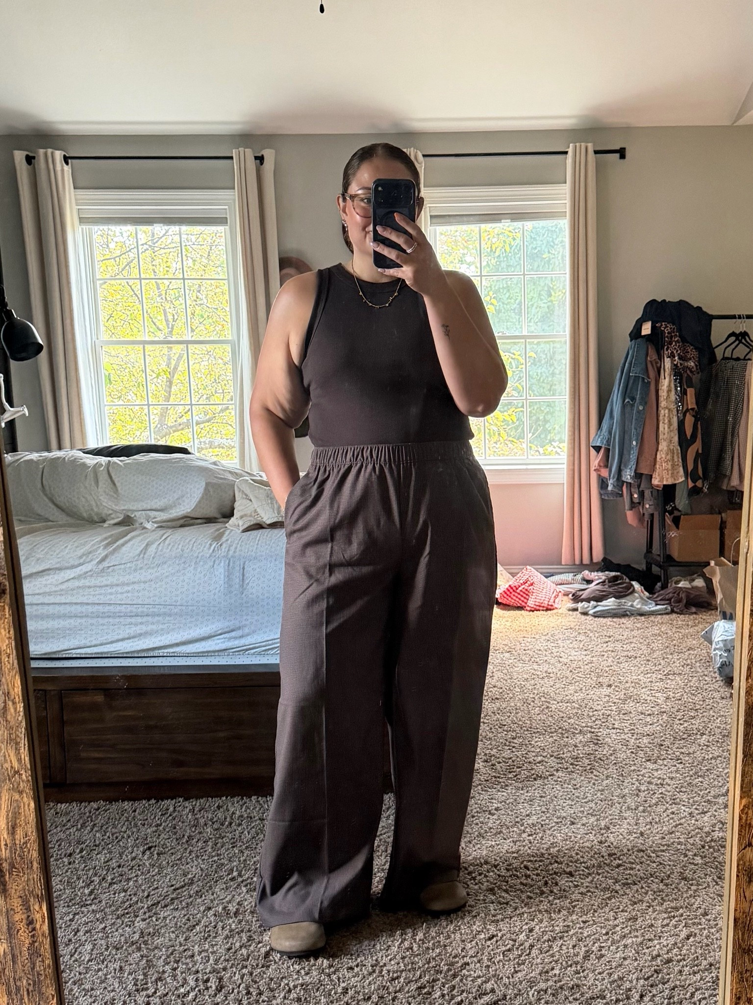 OOTD 
Tanks and pants in XL
bust 42  //  waist 39 //  hips 50  //  5’6”

#LTKootd #LTKMidsize #LTKWorkwear