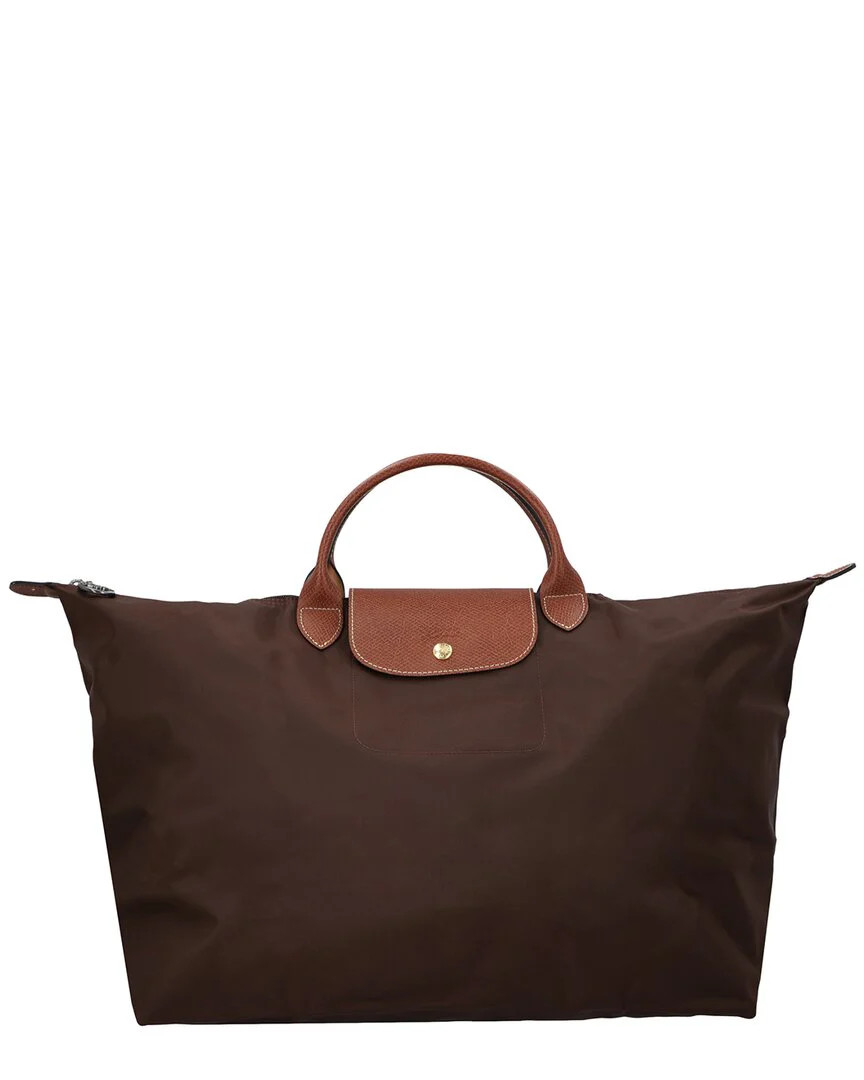 Longchamp Le Pliage Original Small Canvas & Leather Tote Travel Bag | Shop Simon