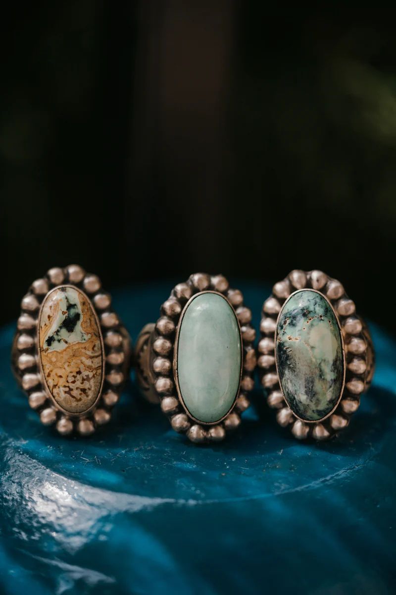 Amanda Ring | Variscite | Goldie Lew Jewelry