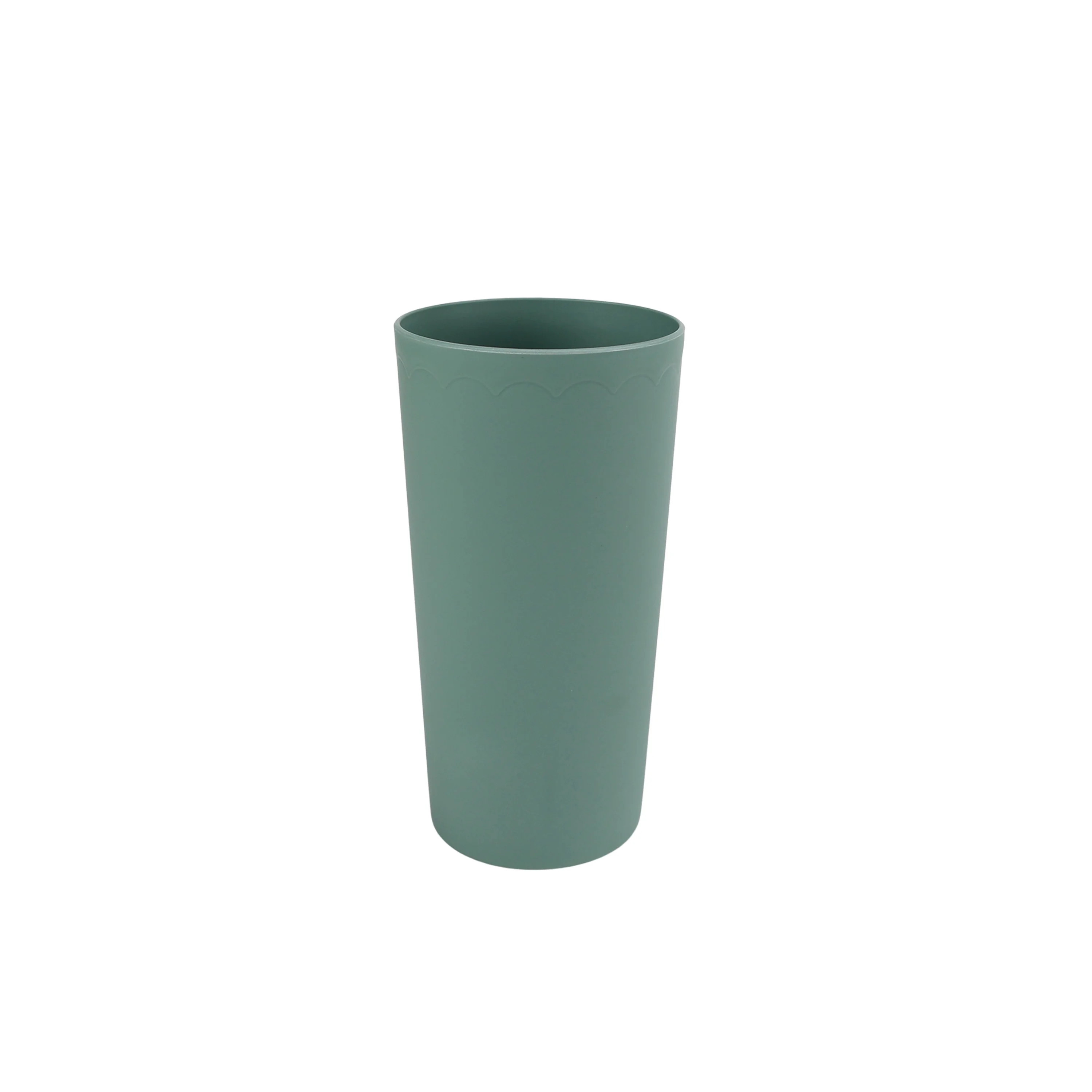 Mainstays - Sage Round Plastic Tumbler, Scalloped 26-Ounce | Walmart (US)