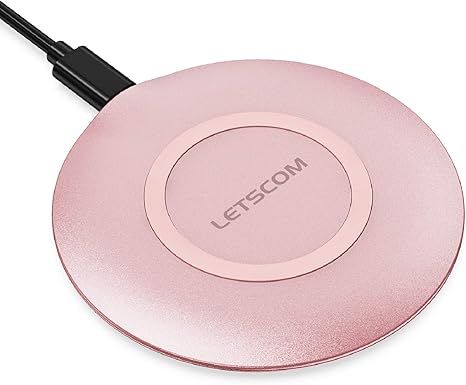 LETSCOM Ultra Slim Wireless Charger, Qi-Certified 15W Max Fast Wireless Charging Pad, Compatible ... | Amazon (US)