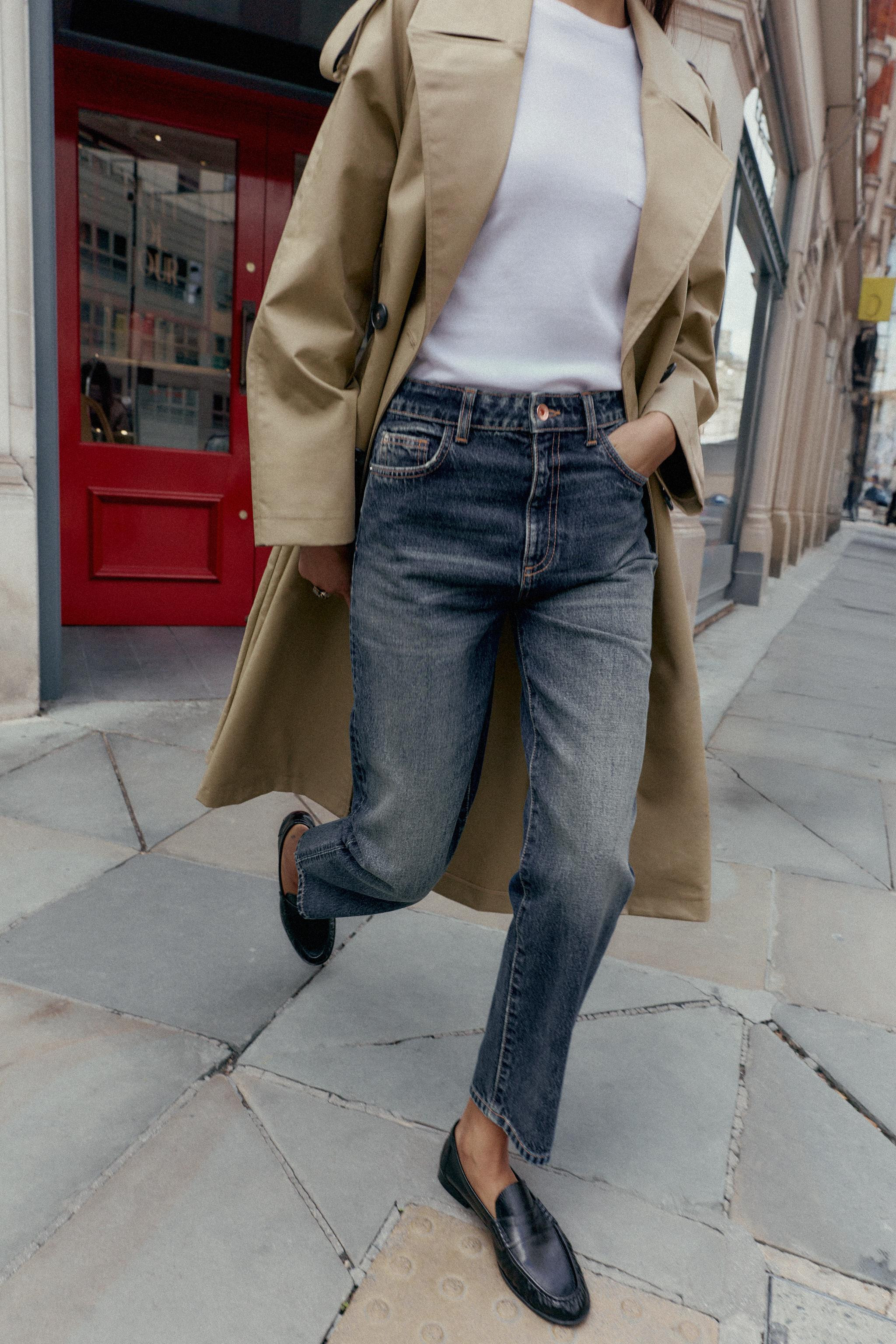 Z.05 RIGID HIGH-WAIST MOM JEANS | Zara UK