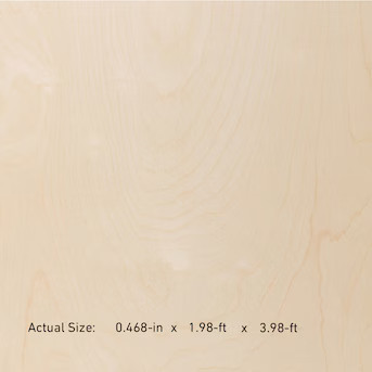 1/2-in x 2-ft x 4-ft Birch Sanded Plywood | Lowe's