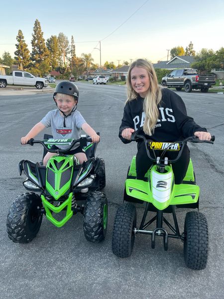 🚨On sale! 🚨

We got a quad for Weston last year and he LOVES it! 

The one I’m on (Razor) is faster and more expensive - good for ages 8+. The one Weston is on (Yamaha) is slower and less expensive (currently on sale too!!) - good for ages 3+.

#rideon #fourwheeler #outdoor #spring #backyard 

#LTKkids #LTKsalealert #LTKfamily