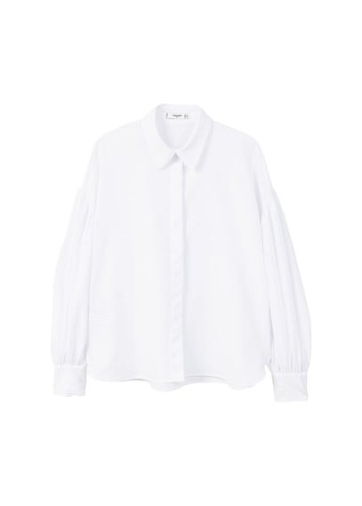Bluse mit ballonärmeln | MANGO (DE)