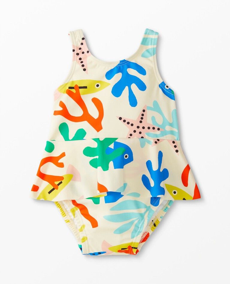 Baby Print Skirted One Piece Swimsuit | Hanna Andersson