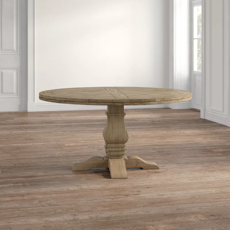 Cheatham 59.75'' Pine Solid Wood Pedestal Dining Table | Wayfair North America