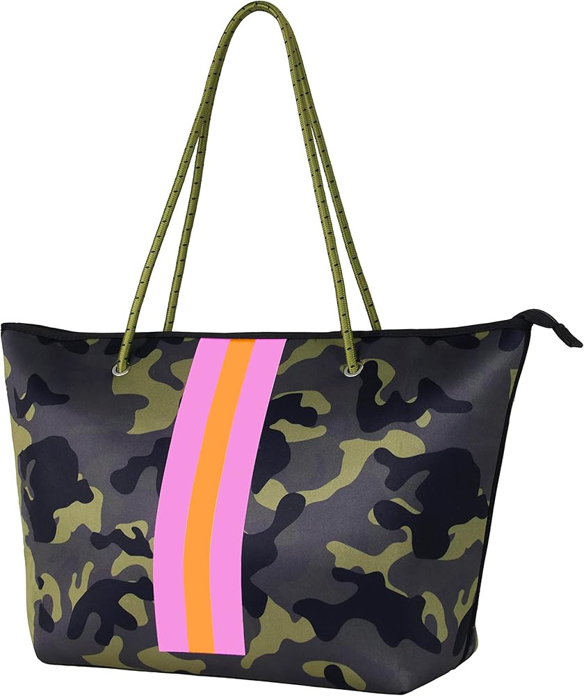 QOGiR Neoprene Multipurpose Beach Bag Tote with Inner Zipper Pocket … … … … | Amazon (US)