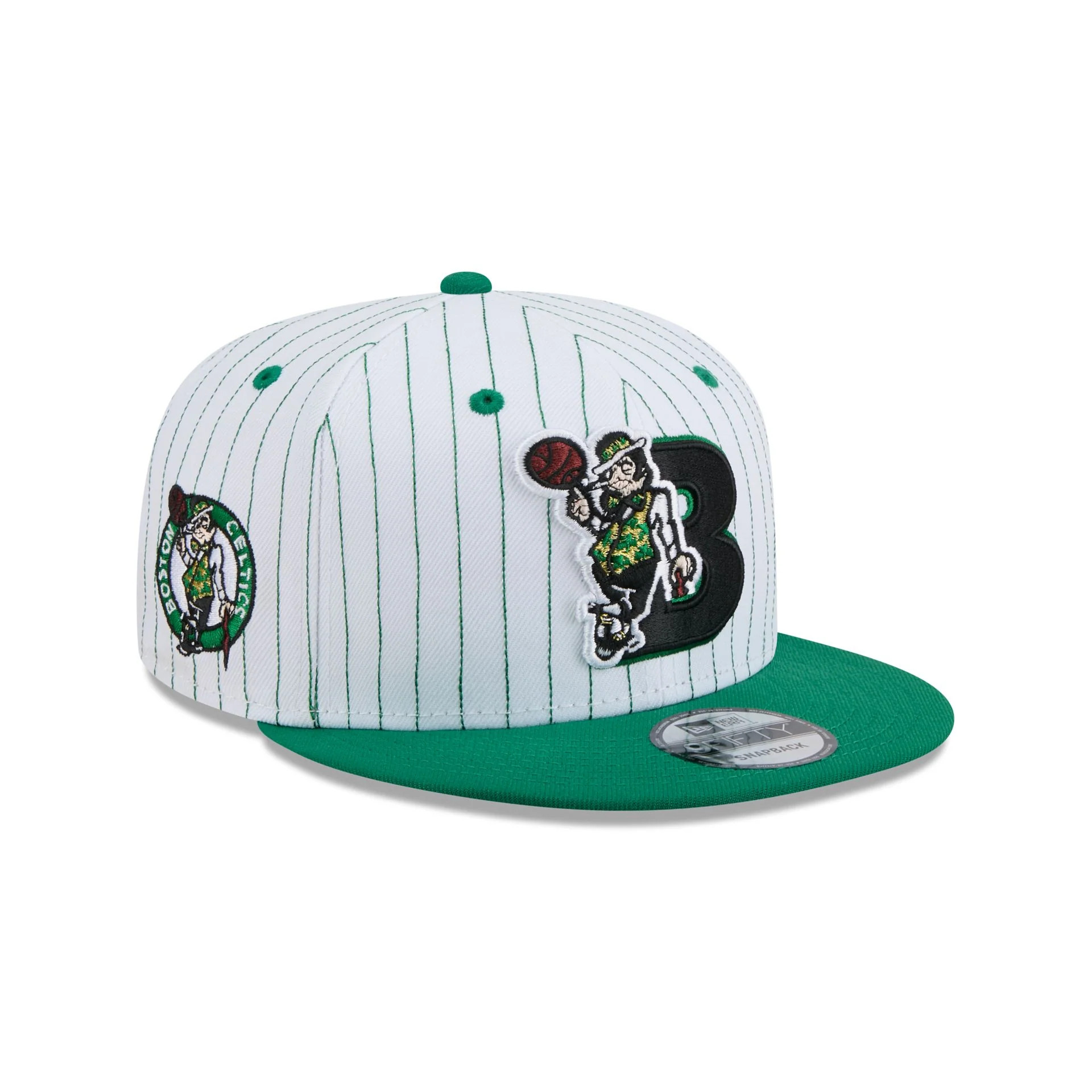 Boston Celtics Deceptor Pinstripe 9FIFTY Snapback Hat | New Era