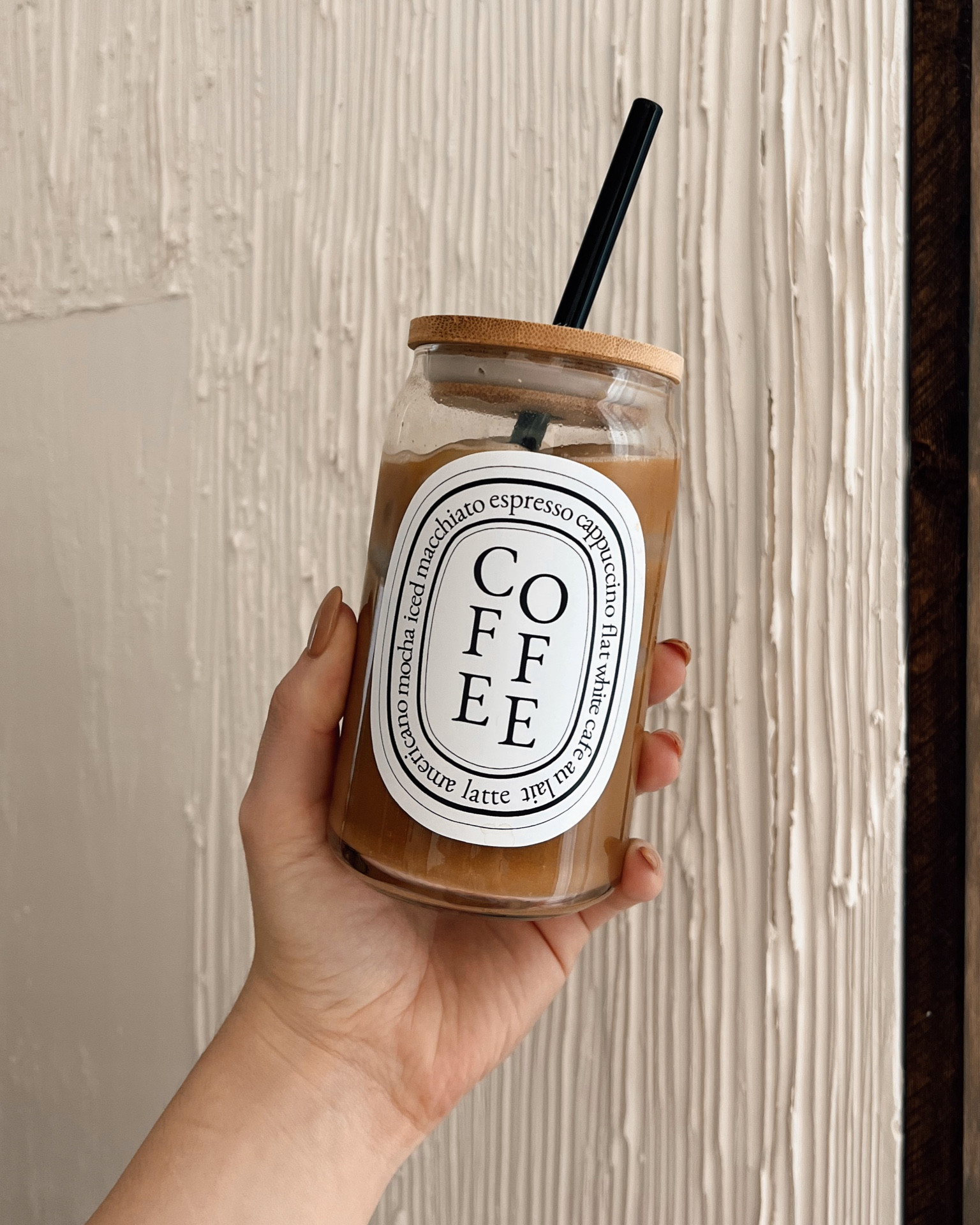 Th cutest glass coffee cup! Comes in a few other designs - like ESPRESSO! 🤎 sharing this + my current favorite mugs!