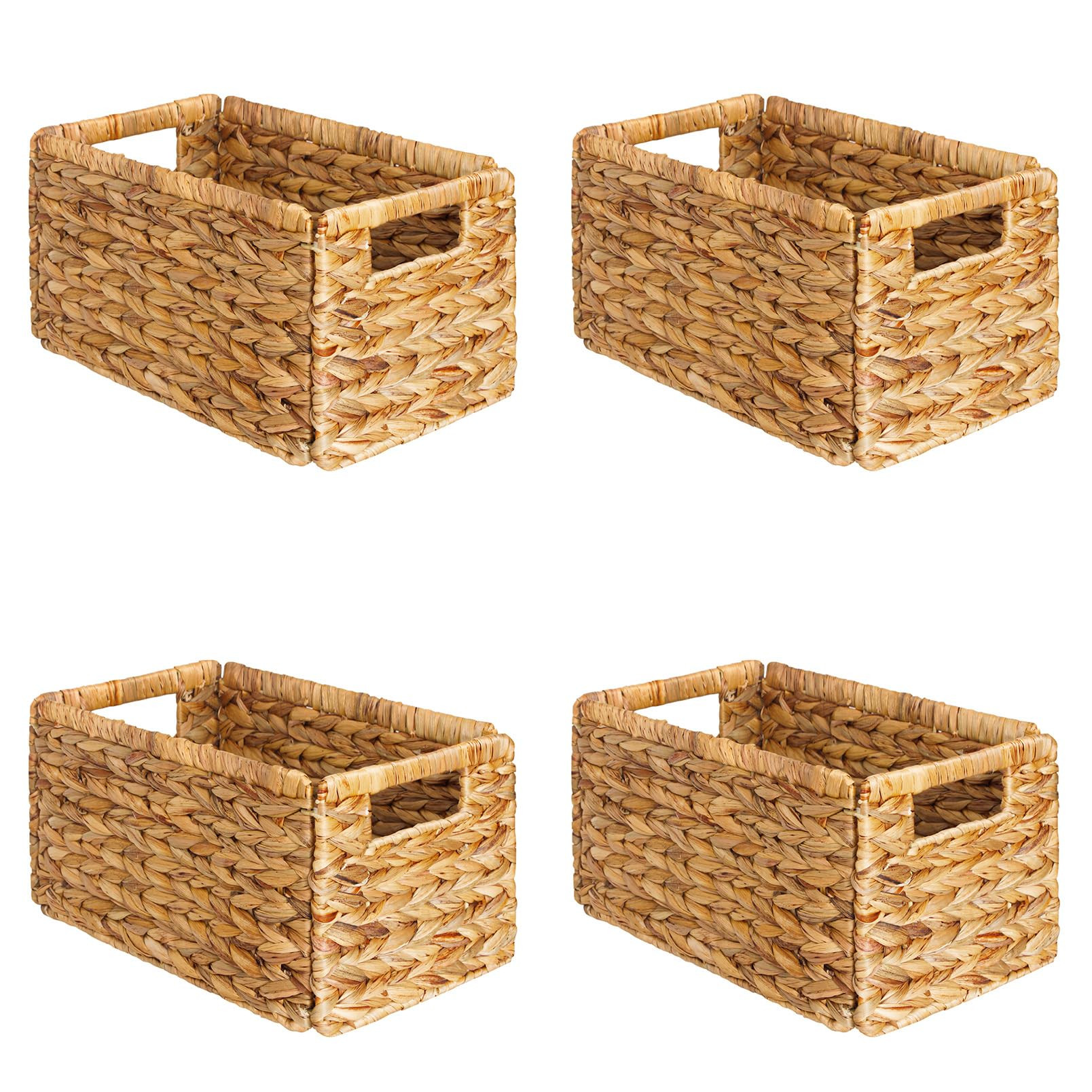 SpaceAid 4 Pack Wicker Basket, Storage Baskets for Organizing, Woven Rattan Basket with Handles f... | Amazon (US)