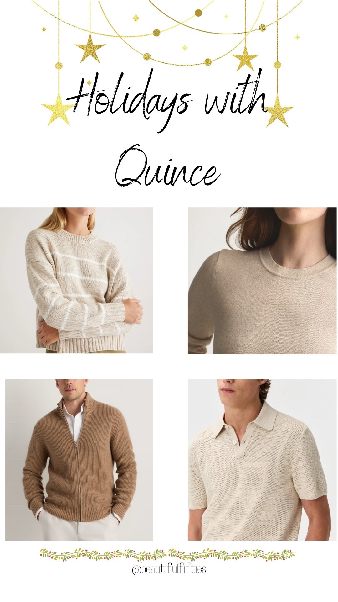 New customers will receive 10% off their first purchase with my code,
INFG-25BEAUTIFULFIFTIES10 

@onequince 
#QuincePartner 

#LTKHoliday #LTKWorkwear #LTKGiftGuide