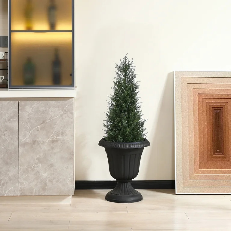 DR.Planzen 2-Pack 3ft Artificial Cedar Topiary Trees, UV-Resistant Outdoor Potted Plants for Porc... | Walmart (US)