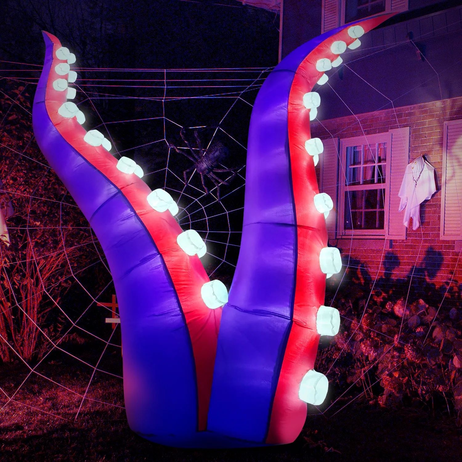 DeeKom Halloween Inflatable Decorations Outdoor 6' Octopus Tentacles Blow up Decor with 36 LED Li... | Walmart (US)