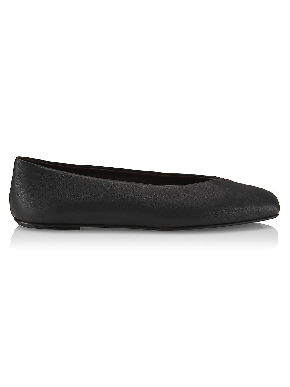 Women's Eva Leather Ballet Flats - Black - Size 11.5 | Saks Fifth Avenue