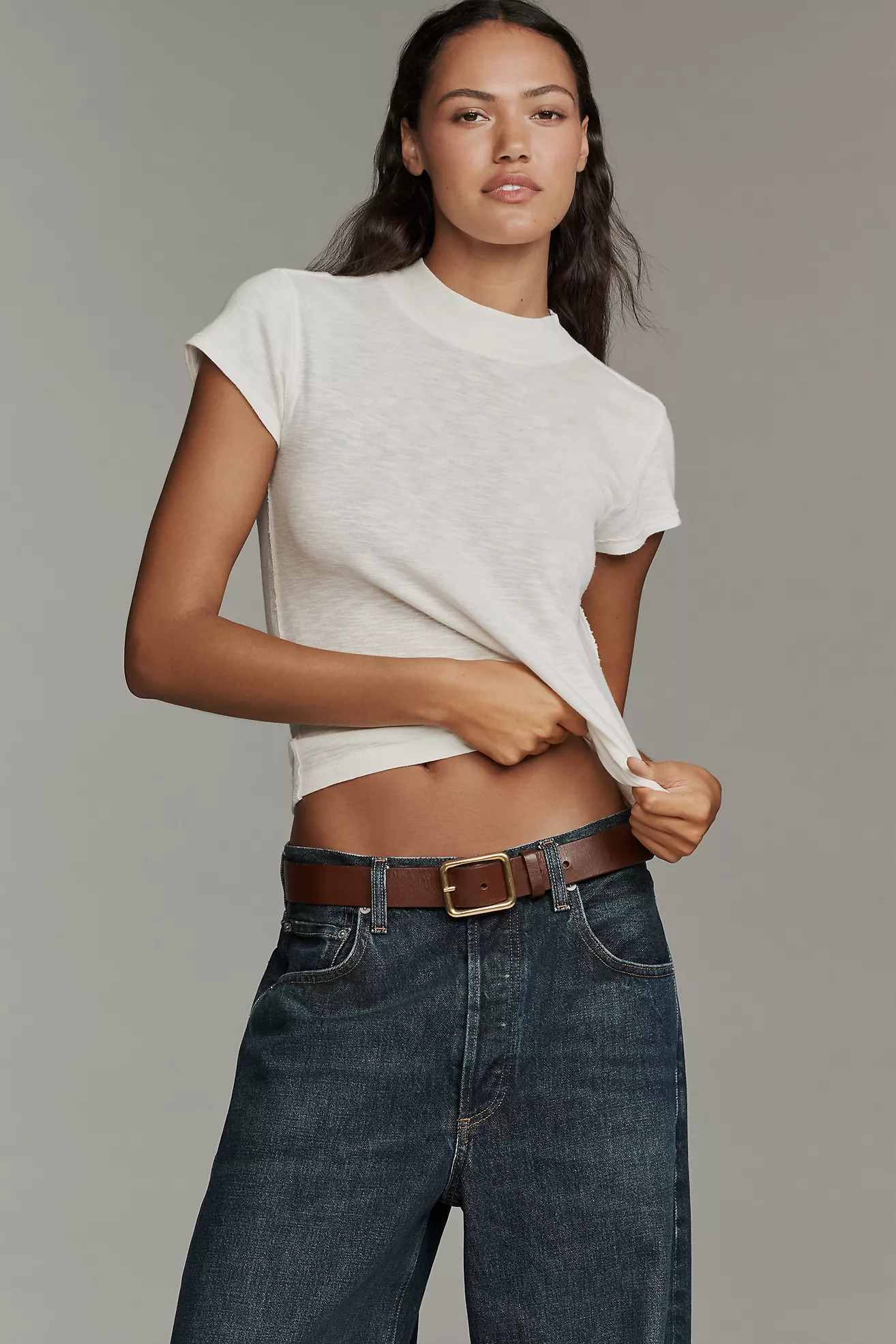 Pilcro Cyris Cotton Modal Turtleneck Tee | Anthropologie (US)