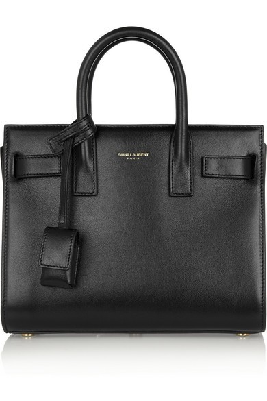 Saint Laurent - Sac De Jour Nano Leather Tote - Black | NET-A-PORTER (US)