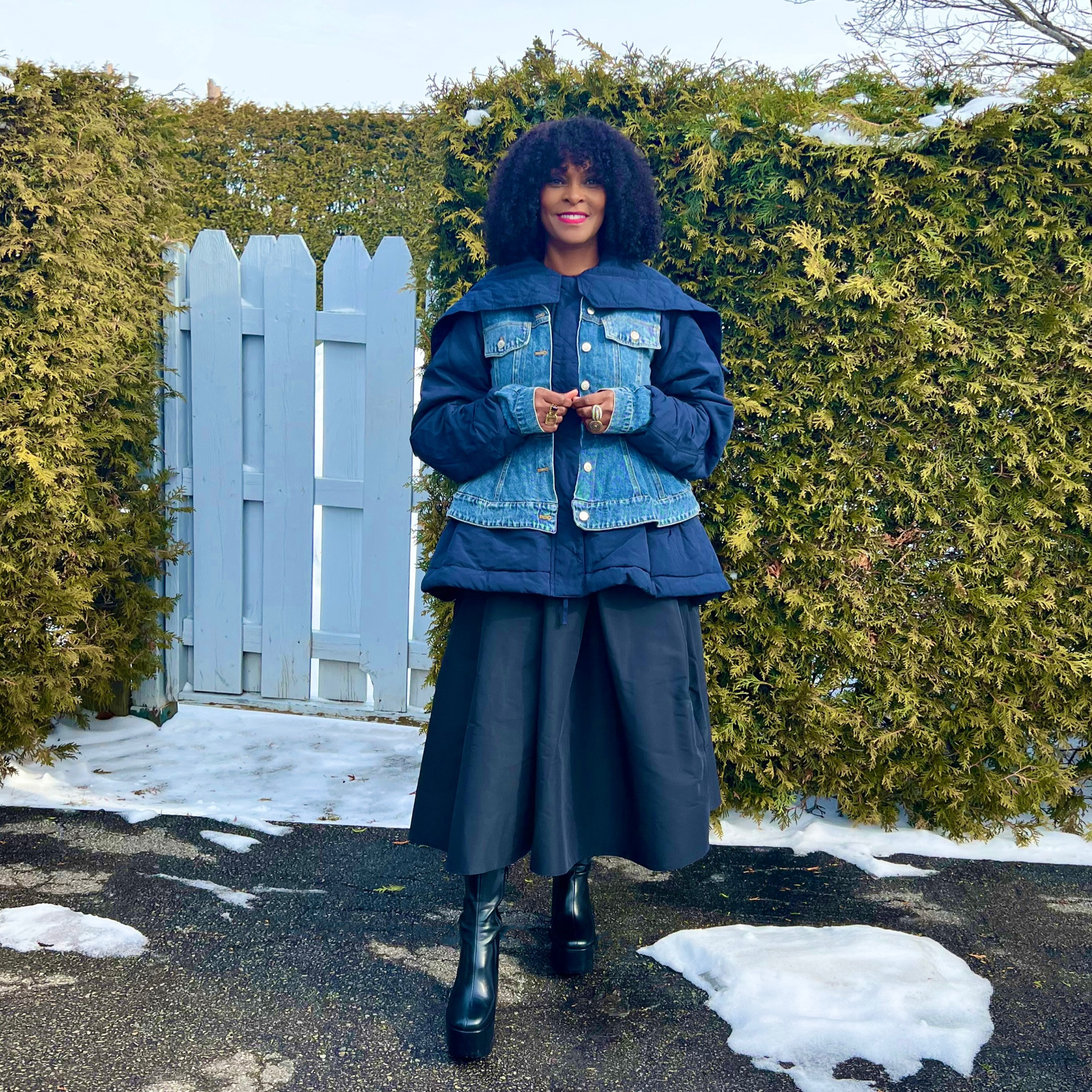 TURN UP THE VOLUME 

Coat: Alexander McQueen
Can be found:

https://www.luisaviaroma.com and https://www.modesense.com

#LTKshoecrush #LTKstyletip