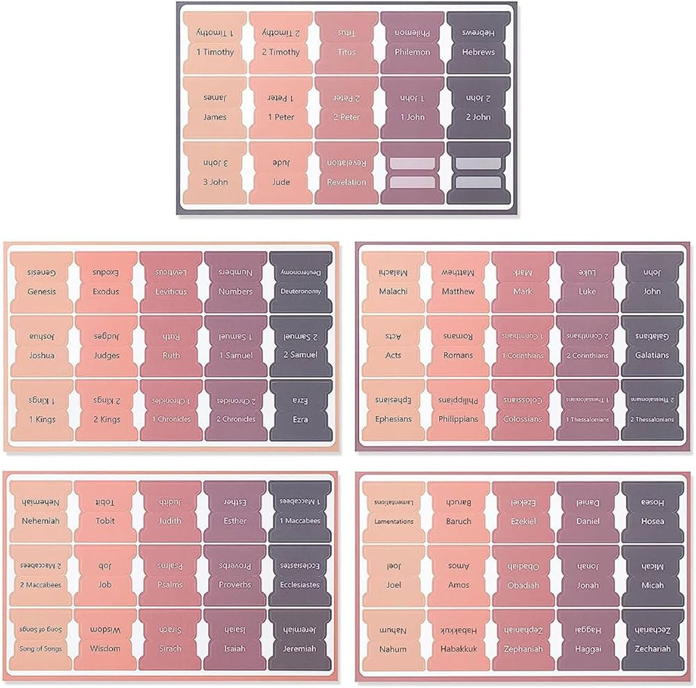 Bible Tabs for Women/Men/Kid, 75 Laminated Bible Index Tabs in Total for Study Bible Journaling S... | Amazon (UK)