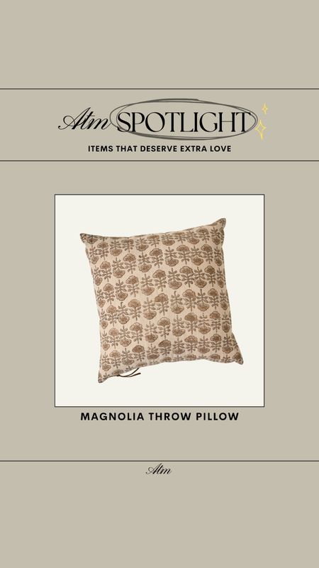 ATM Spotlight - Magnolia Throw pillow // only $48 and comes with the insert! You guys are loving this one!

Pillow, magnolia home, magnolia home finds, pillow insert, home decor, living room styling, bedroom styling, affordable pillow, budget friendly pillow, floral pillow, spring pillow 

#LTKfindsunder50 #LTKhome