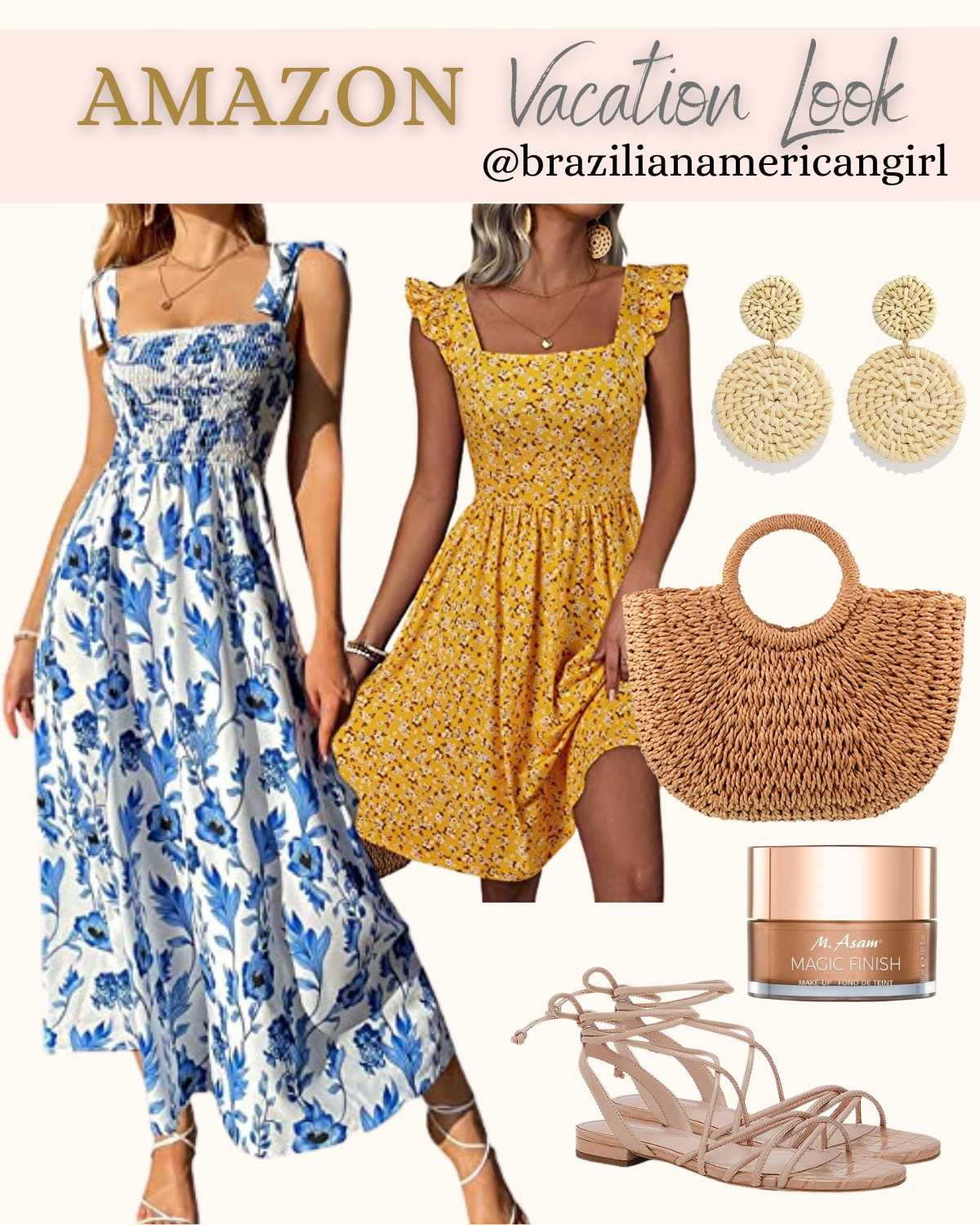 Vacation Outfits, Vacation Dress, Vacation Outfits Beach, Vacation Style, Vacation Looks, Vacation Amazon, Vacation Clothes, Amazon Finds, Amazon Fashion, Amazon Style#LTKSeasonal #LTKunder50 #LTKstyletip

