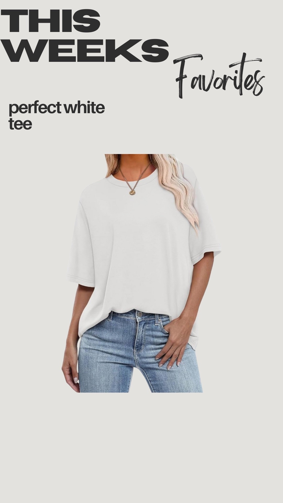 The perfect white oversized tee shirt 

#LTKStyleTip #LTKFindsUnder50 #LTKSaleAlert